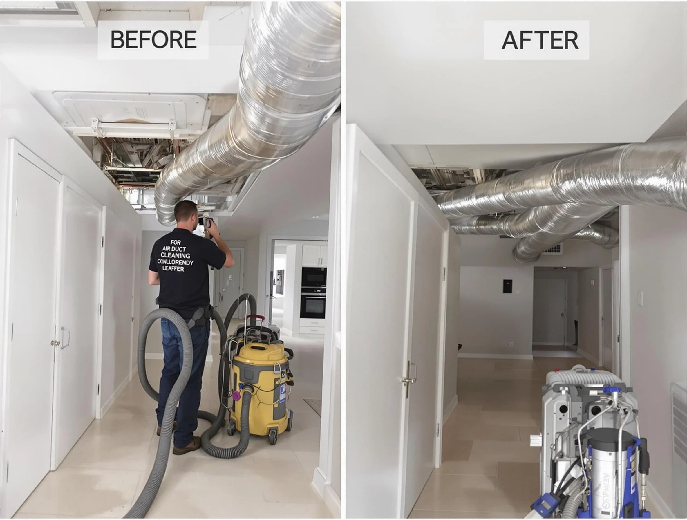 Butler Air Duct Cleaning professional performing thorough air duct cleaning in Butler