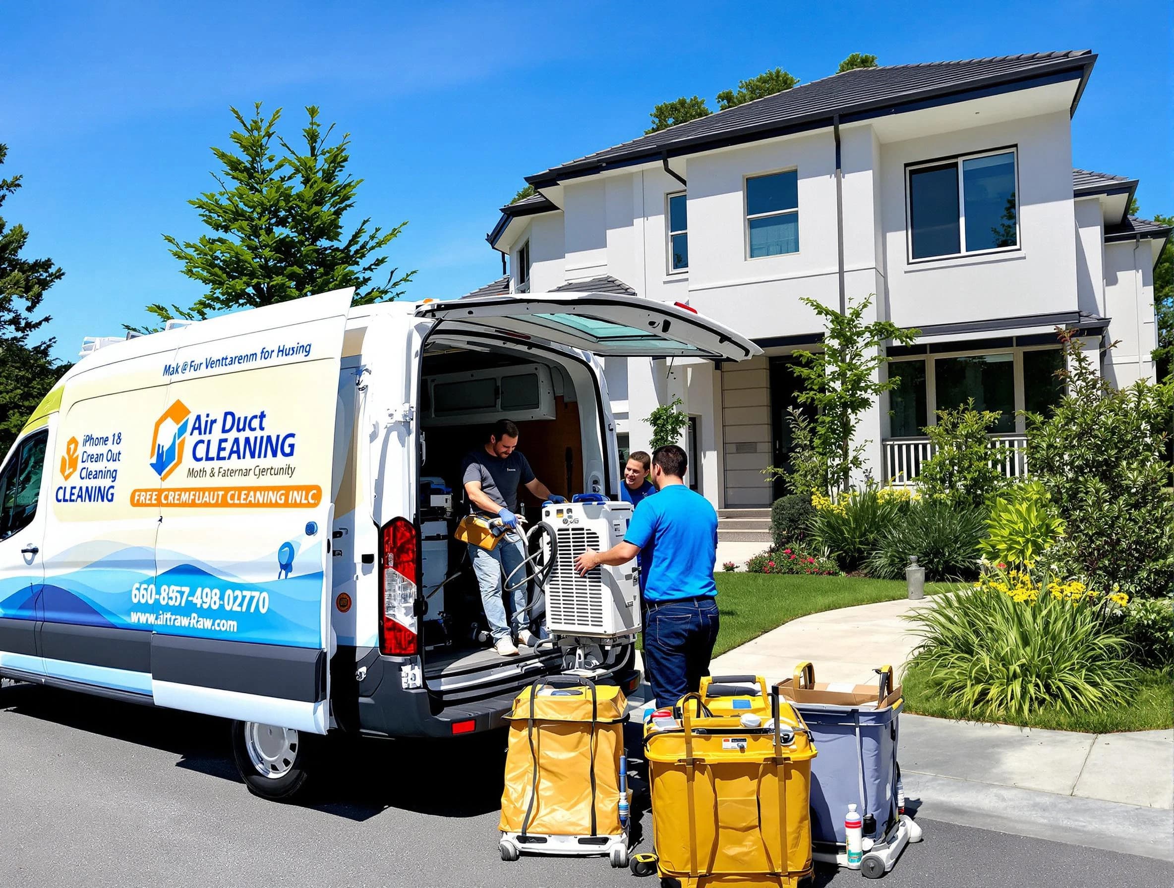 Butler Air Duct Cleaning technician performing professional air duct cleaning in Butler