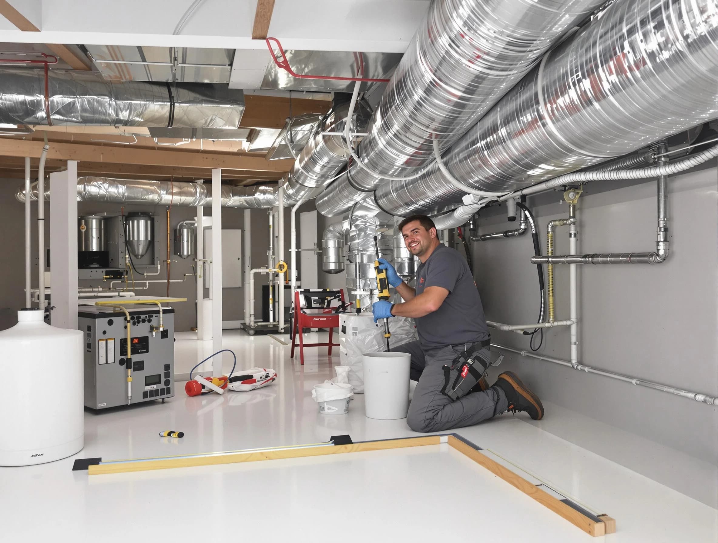 Professional duct sealing service by Butler Air Duct Cleaning in Butler