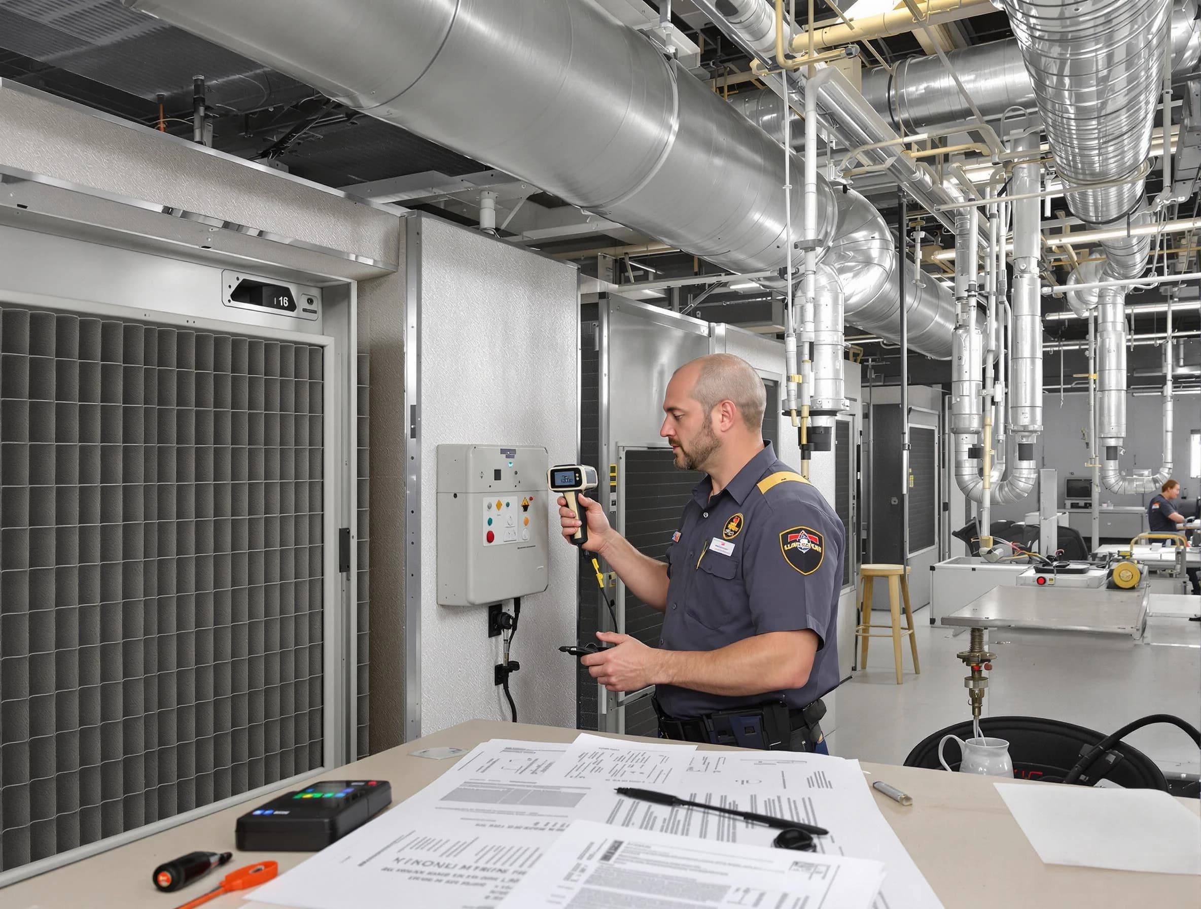 Professional filter system inspection by Butler Air Duct Cleaning in Butler