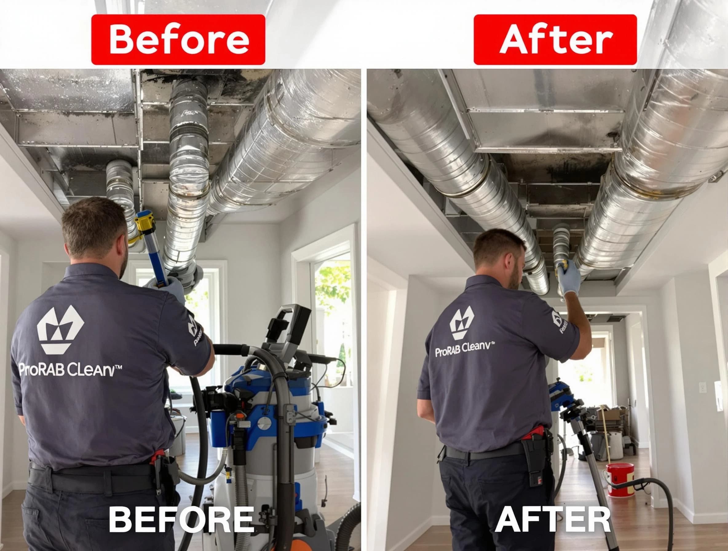 Butler Air Duct Cleaning expert performing thorough residential duct cleaning in a Butler home