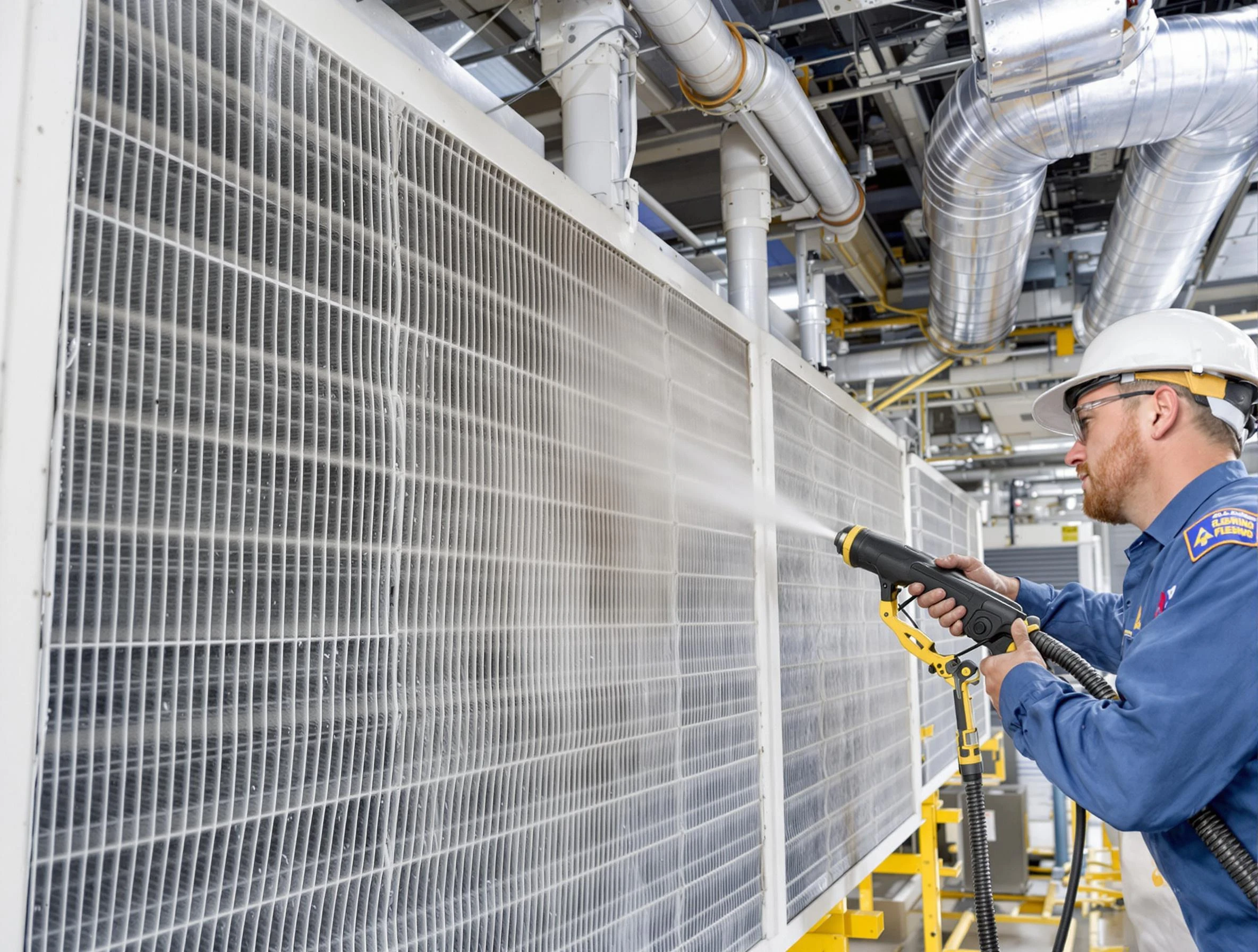 Professional commercial coil cleaning by Butler Air Duct Cleaning in Butler