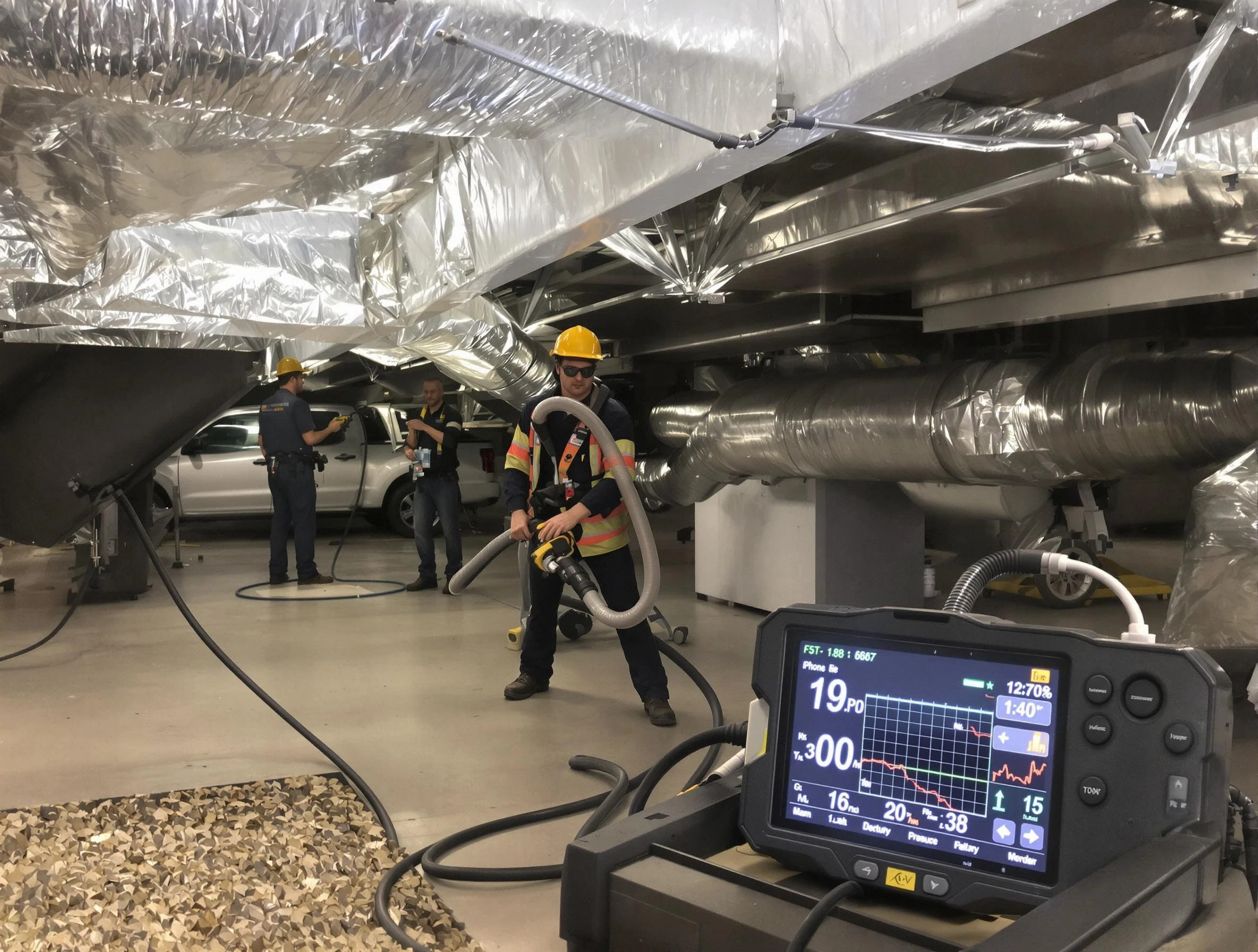 Professional negative pressure duct cleaning by Butler Air Duct Cleaning in Butler